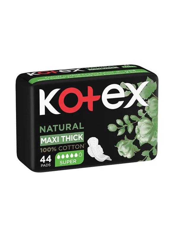 Kotex Natural Maxi Thick Super Sanitary Pads - 4 x 44 Pieces