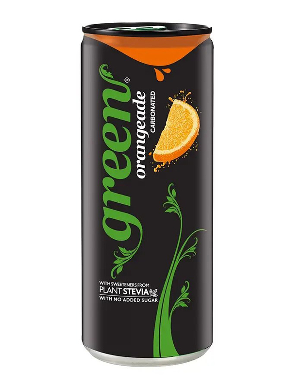 Green Orange Carbonated Can - 330ml