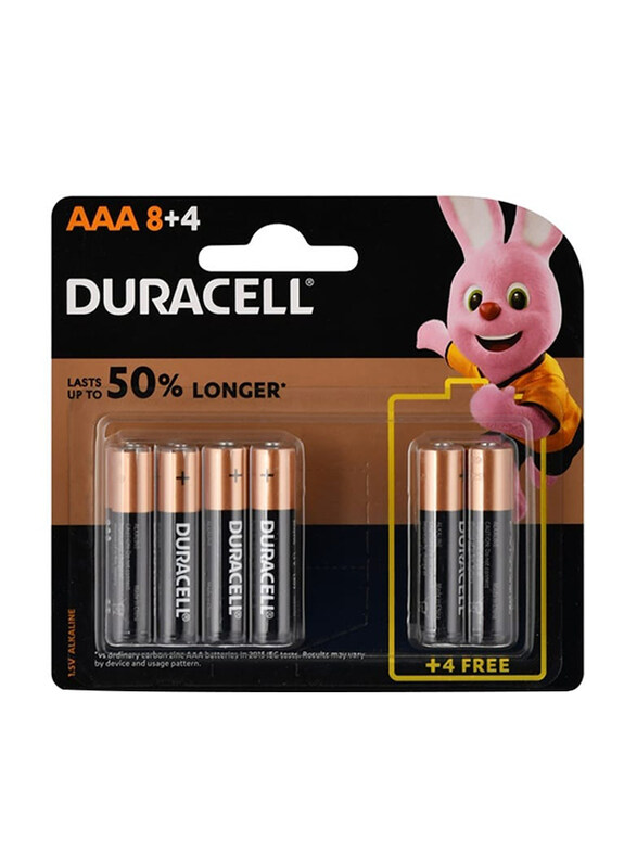 

Duracell AAA Alkaline Batteries - 8 + 4 Pack