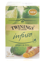 Twinings Infuso Ginger & Lime Tea, 20 Tea Bags