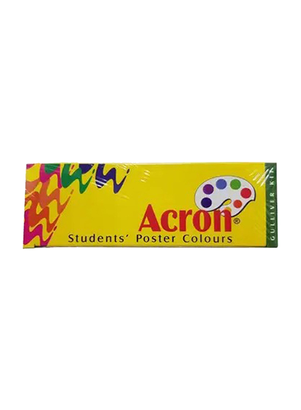 Acron Pidilite Students Gulliver Kit Poster Colours PI-APG010, 12 Pieces