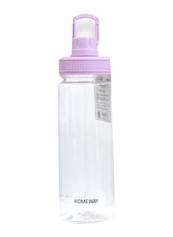 

Homeway 700ml Water Bottle, Clear/Purple