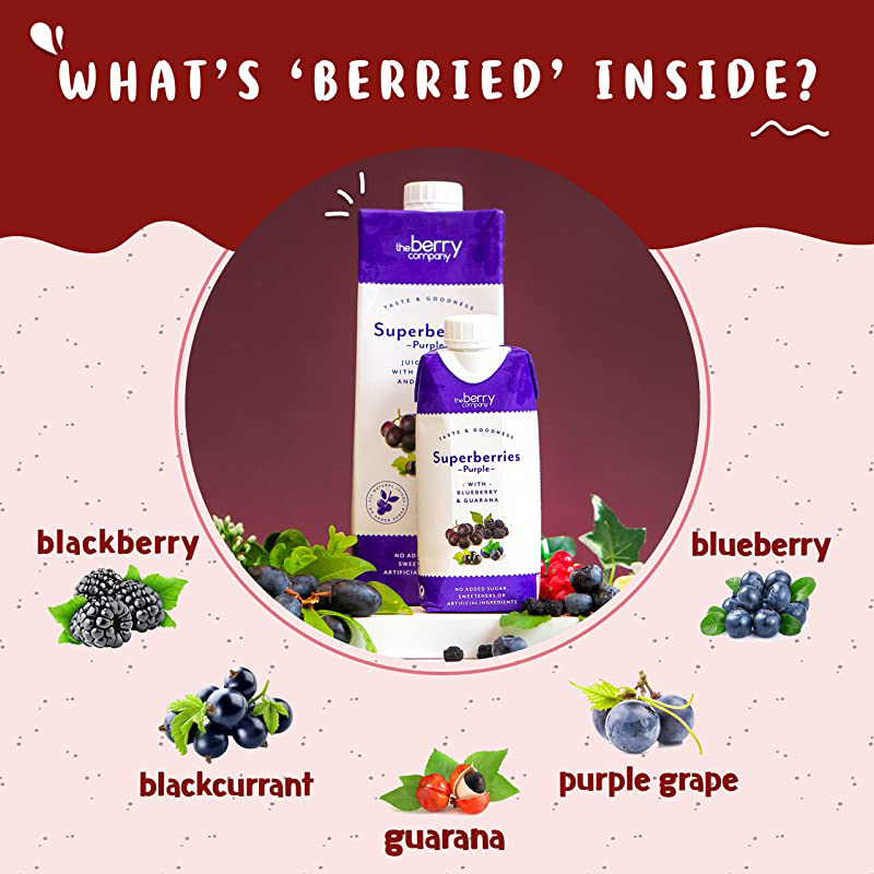 The Berry Company Superberry Purple Juice, 1 Liter