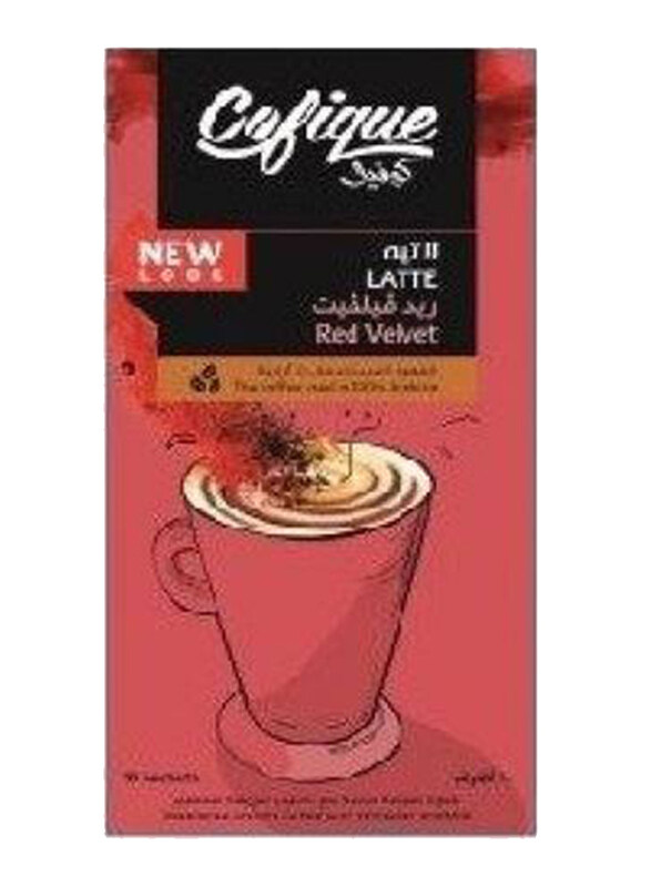 

Cofique Red Velvet Latte Coffee, 10 Sachets