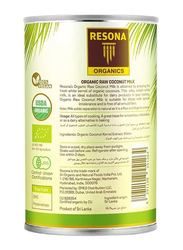 Resona Organic Raw Coconut Milk, 400ml