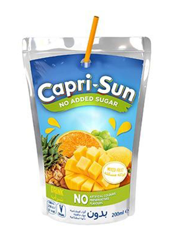 Capri Sun No Added Sugar Mix Fruit Juice, 200ml