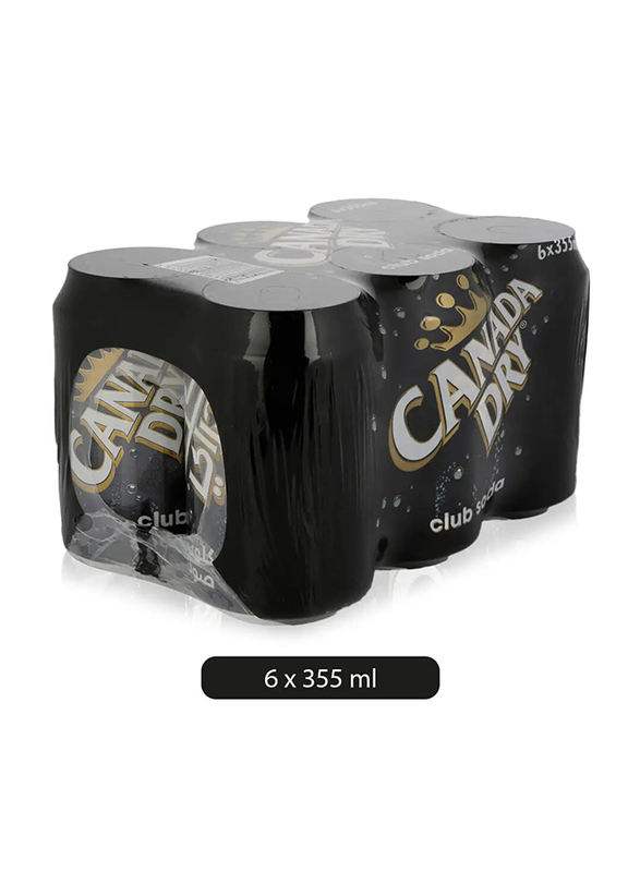Canada Dry Clud Soda - 6 x 355ml
