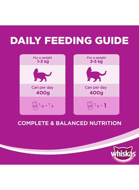 Whiskas Tasty Mince Beef Wet Cat Food, 400 grams