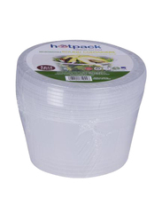 Hotpack Microwavable Round Containers, 5 Pieces, 450ml, White