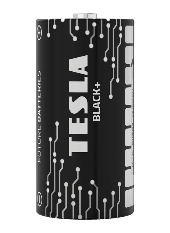 

Tesla C Maximum Power Alkaline Plus Extra Energy Battery, 2 Pieces, Black