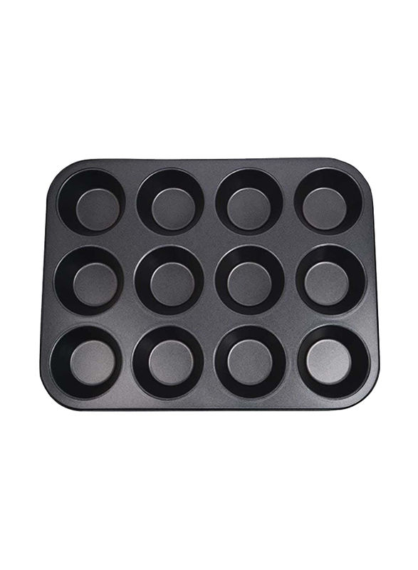 Homemaker 12-Cup Muffin Pan, Black
