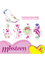Private Misteen Natural Cotton with Wings Sanitary Pads, 20 Pads