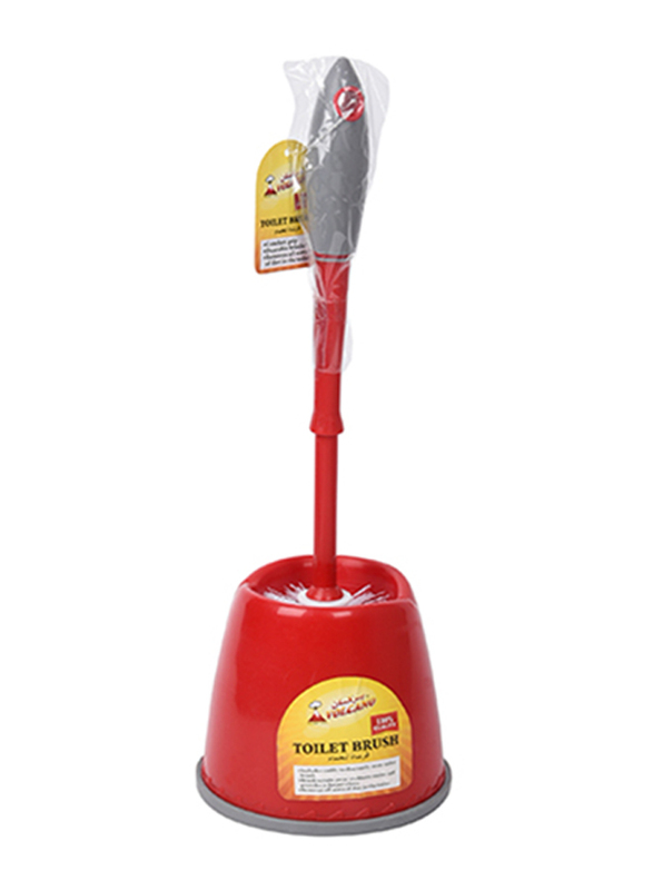 Volcano Toilet Brush, One Size, Red