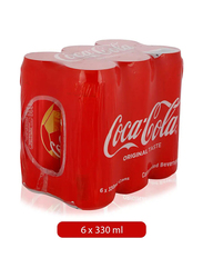 Coca-Cola Carbonated Soft Drink - 6 x 330ml