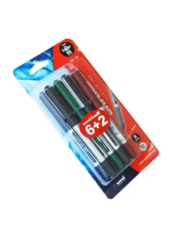 

Uniball Eye 0.5mm Rollerball Pen, 8 Pieces, Multicolour