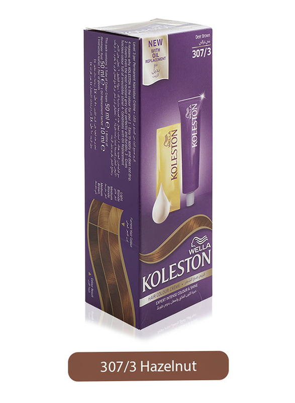 Wella Koleston Color Cream Semi-Kit, 307/3 Hazelnut, 100ml