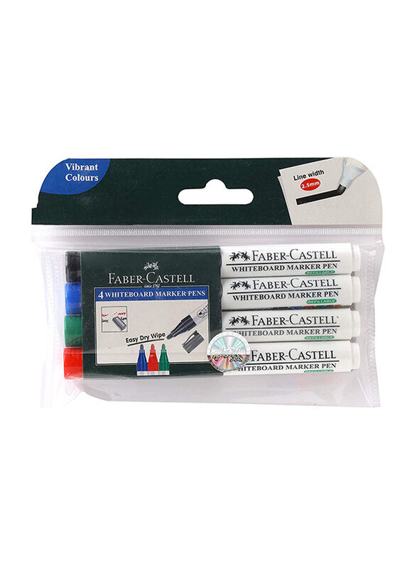 

Faber-Castell Whiteboard Marker, 4 Pieces, Multicolour