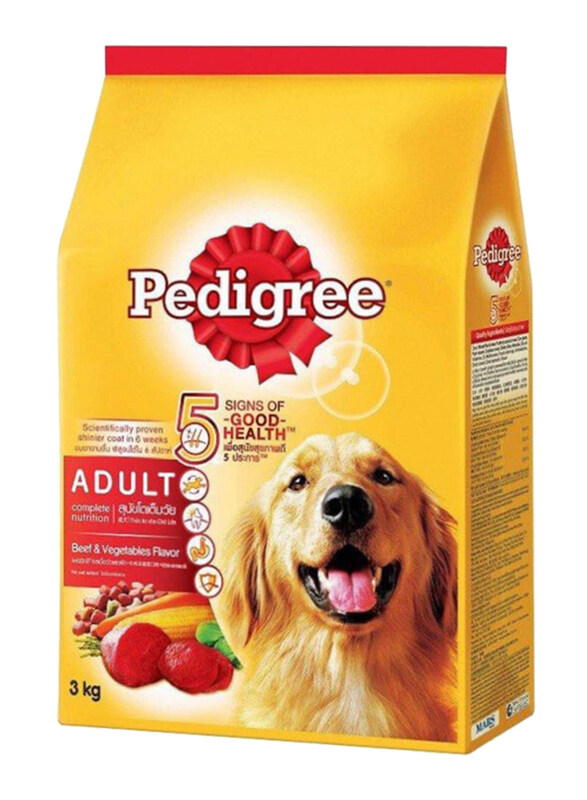 

Pedigree Adult Beef and Vegetables Dry Dog Food, 3kg