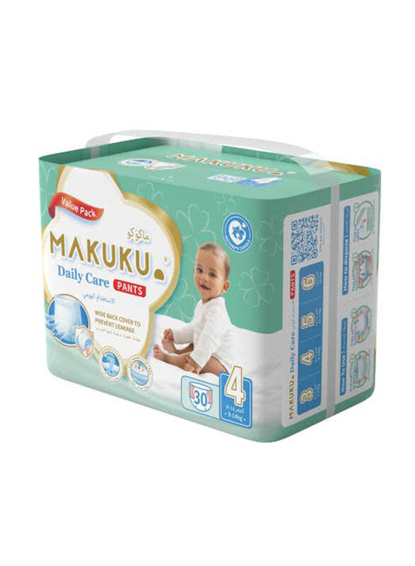 Makuku Daily Care Pants, Large, 30 Count