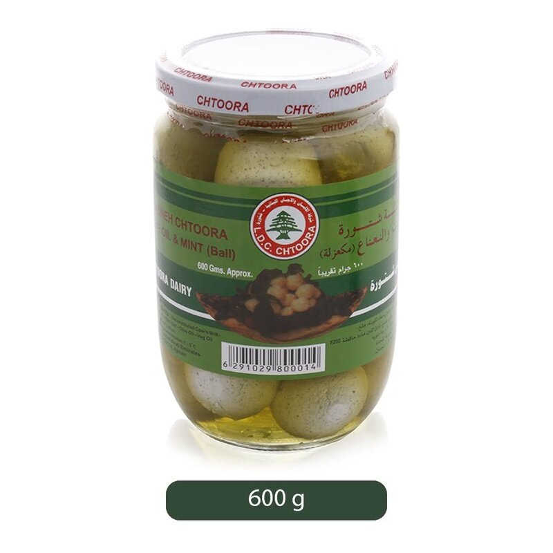 

Chtoora Strained Yogurt in Oil with Mint, 600 g