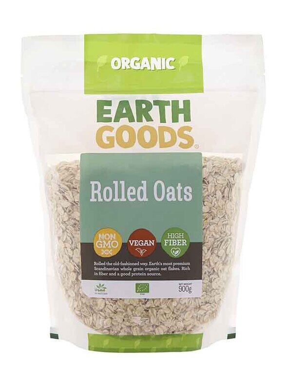 

Earth Goods Organic Oat Flakes Rolled Oats, 900g