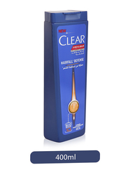 Clear Men's Hair Fall Defence Anti-Dandruff Shampoo for All Hair Types, 400ml