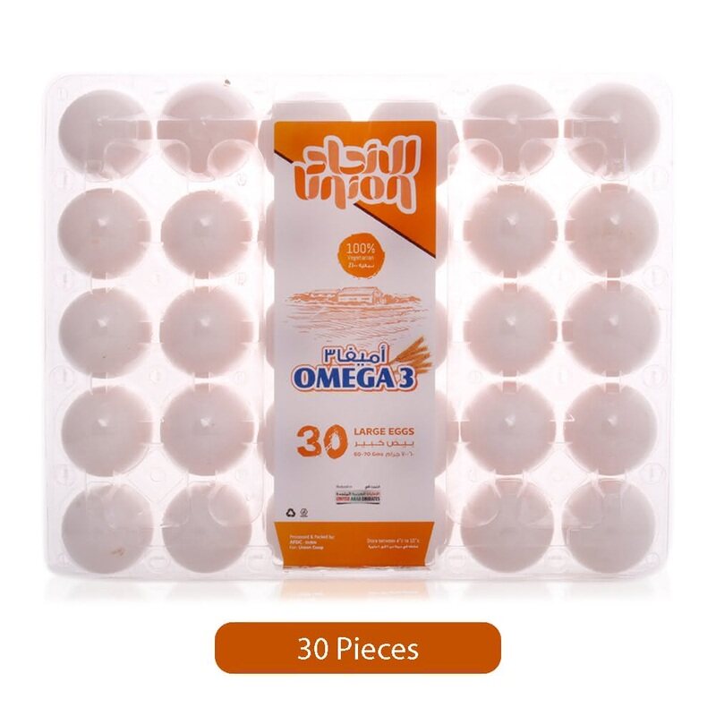 

Union Eggs Omega 3 White Eggs, 30 Pieces