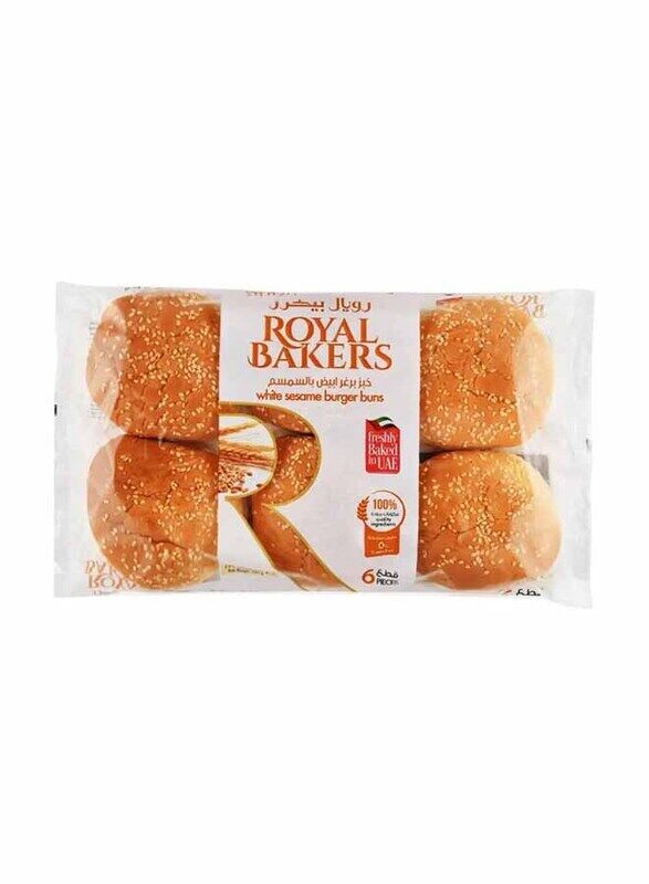 

Royal Bakers White Sesame Burger Bun, 6 Pieces, 360g