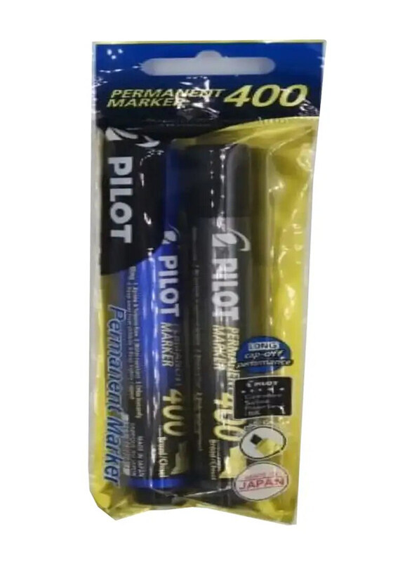 

Pilot 400 Permanent Marker Bullet Tip, Multicolour, 2 Pieces