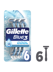 Gillette Blue3 Cool Men’s Disposable Razor - 6 Pieces