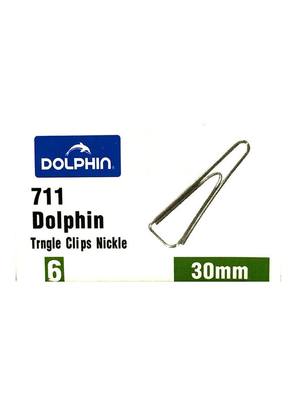 

Dolphin 30mm Triangle Paper Clip, Silver