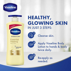 Vaseline Essential Healing Body Lotion, 2 x 400ml