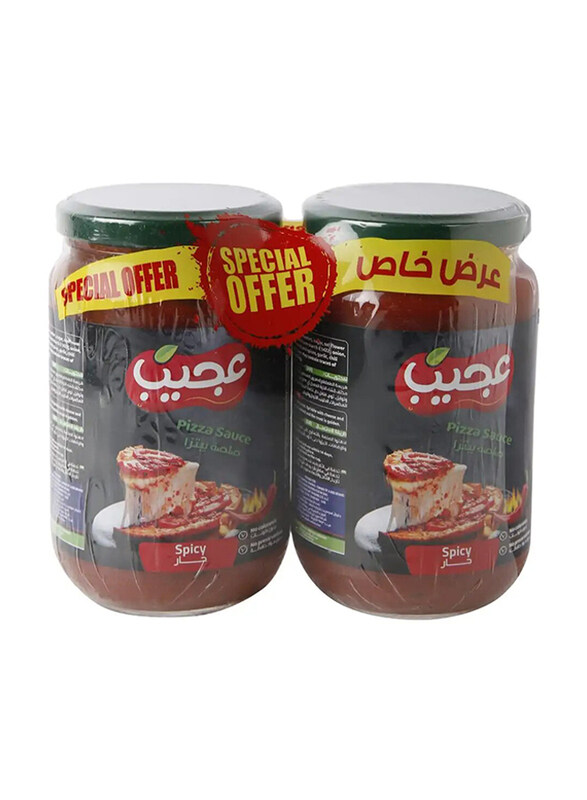 Ajeeb Pizza Sauce Spicy, 2 x 360g