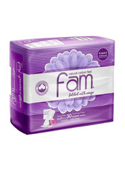 Fam Sanitary Pads Maxi Folded With Wings Super - 30 Pads