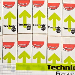 Maped 12-Piece Technic Eraser 600, White