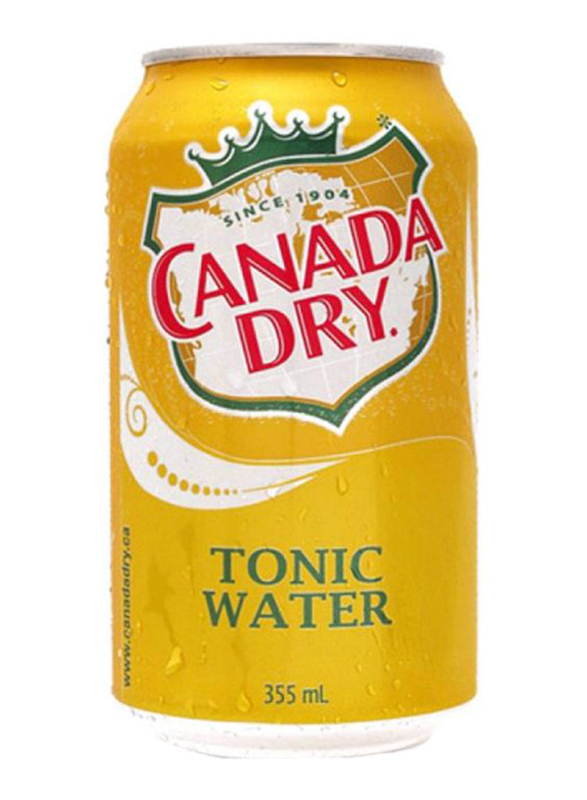 Canada Dry Tonic Water Soft Drink Can, 355ml