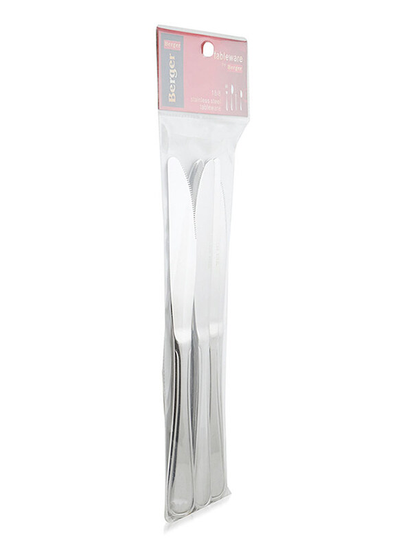 

Berger 6-Pieces Stainless Steel Dessert Knife Set, Silver