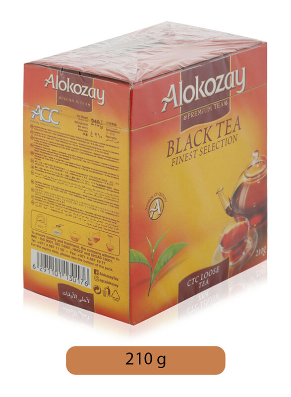 Alokozay Premium Finest Selection CTC Loose Black Tea, 210g