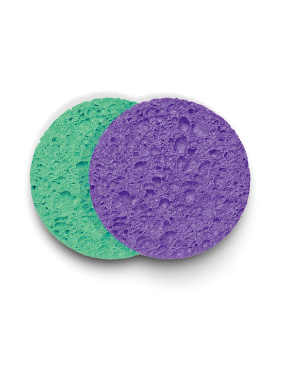 Casalfe Make Up 2 Round Remover Sponge, Multicolour