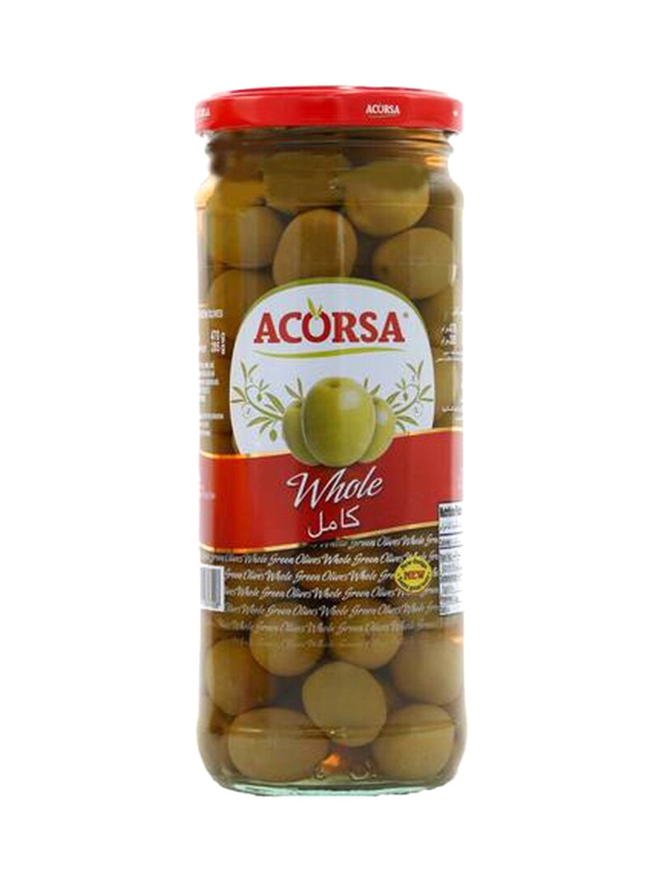 Acorsa Whole Green Olives, 470g