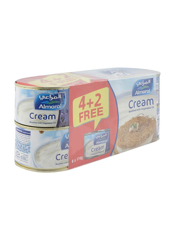 

Al Marai Almarai Cream with Vegetable Oil - 6 x 170 ml