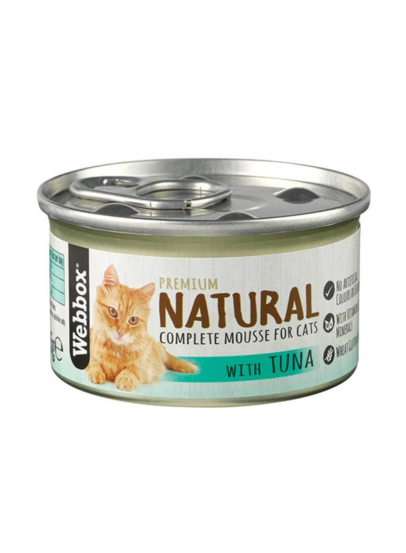 Webbox Natural Mousse Tuna Cat Food, 85g