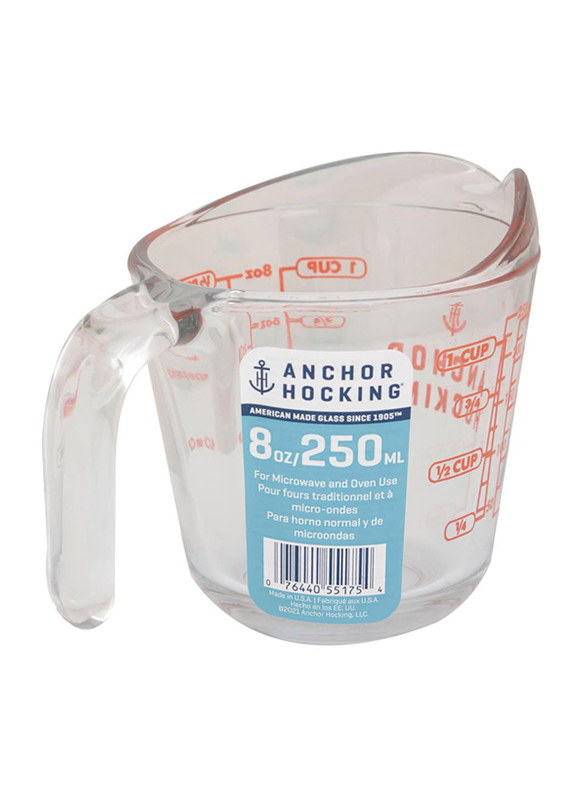 Anchor 250ml/8oz Hocking Glass Measuring Cup, Transparent