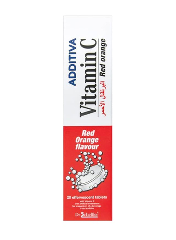 

Additiva Vitamin C Red Orange Flavoured Effervescent Tablets, 20 Tablets