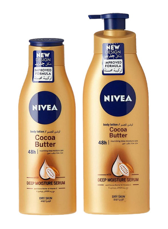 Nivea Cocoa Butter Lotion, 400ml + 250ml, 2 Pieces