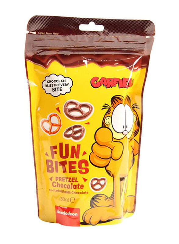 Nickelodeon Fun Bites Pretzel Chocolate, 80g