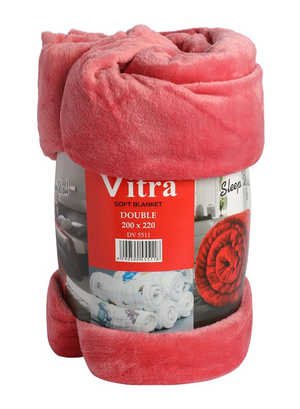 Vitra Soft Blanket, 200 x 220cm, Double, Pink