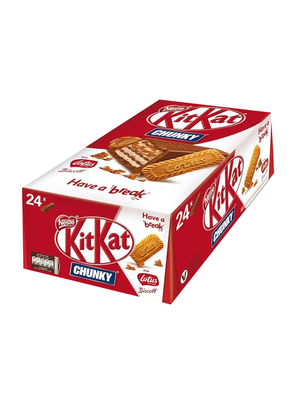 Nestle Kit Kat Chunky with Lotus Biscoff, 24 x 41.5g