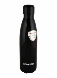 Homeway Super Insulated Double Wall Stainless Steel Sports Flask, Black, 500ml