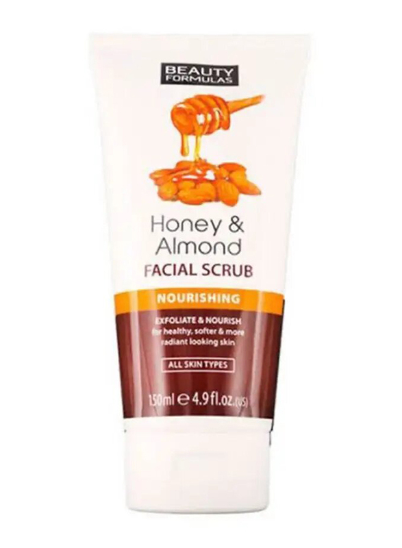 Beauty Formulas Face Scrub Honey+Almonds, 150ml